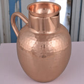 Pure Copper Jug Apple Design Handcrafted 1000 ML Gift Crockery Wala And Company